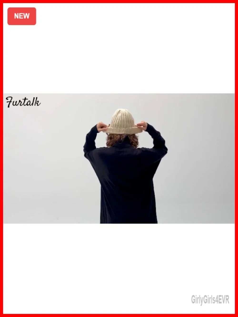 Fleece Lined Chunky Knit Beanie Women Snow Hat